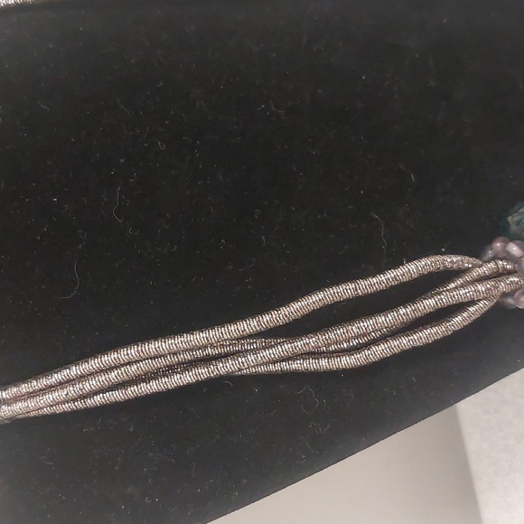 Chico's Multicolor Chunky Beaded Statement Bib DrapeNecklace - Picture 5 of 17